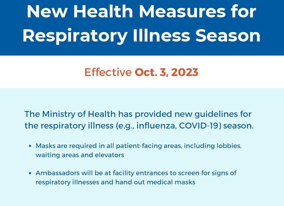 New Health Measures for Respiratory Illness Season